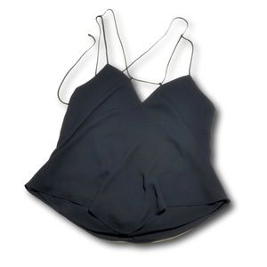 Express Black Strappy Top Size Medium